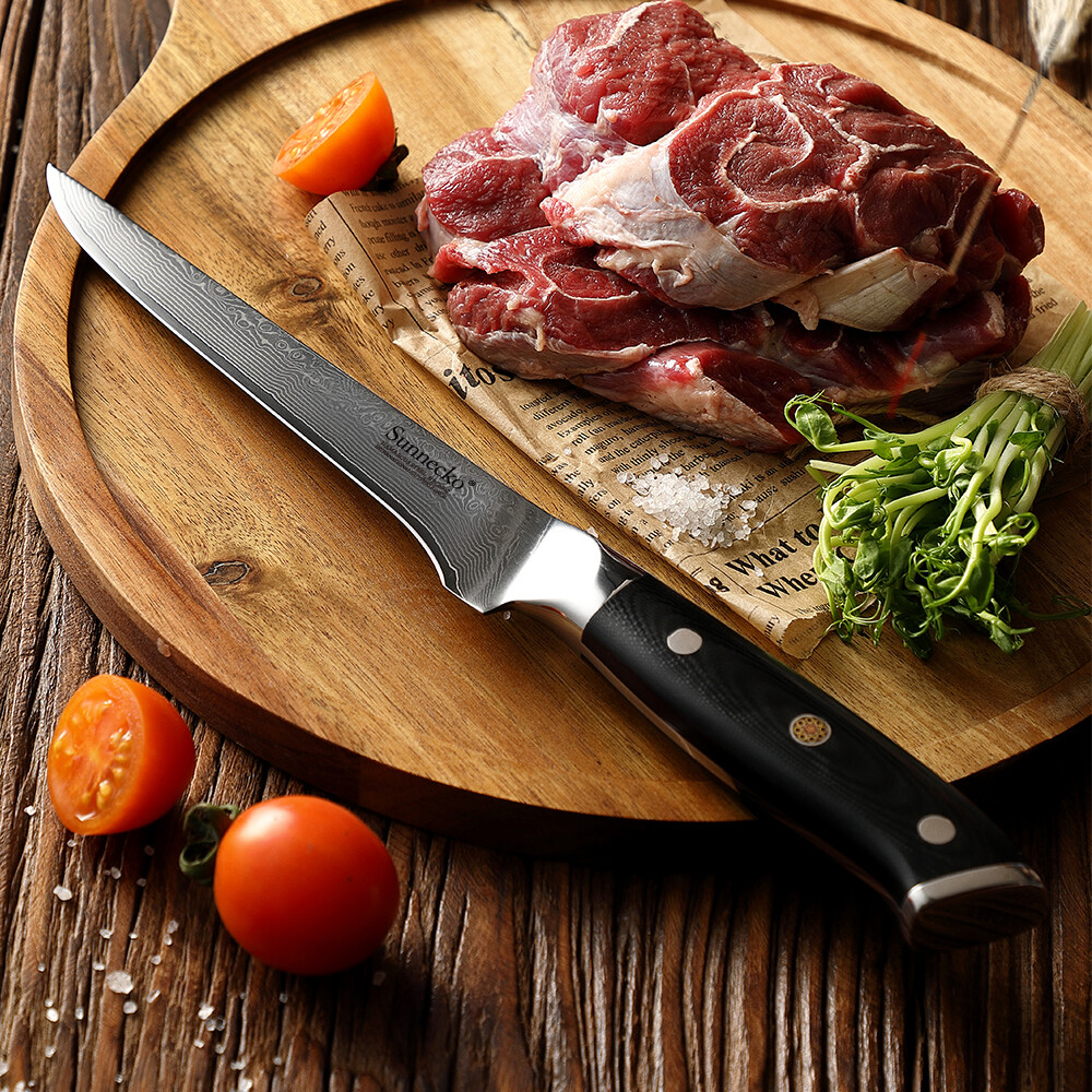 6 Inch Boning Fillet Knife VG10 Damascus Steel Japanese Chef’s Cutting Knife