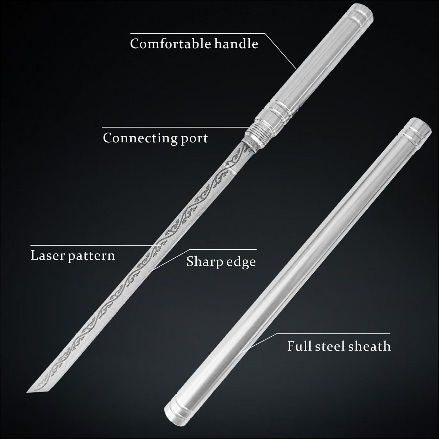 2pcs Pocket Knife Outdoor Portable Fruit-Knife with Sheath Portable Kitchen Tool