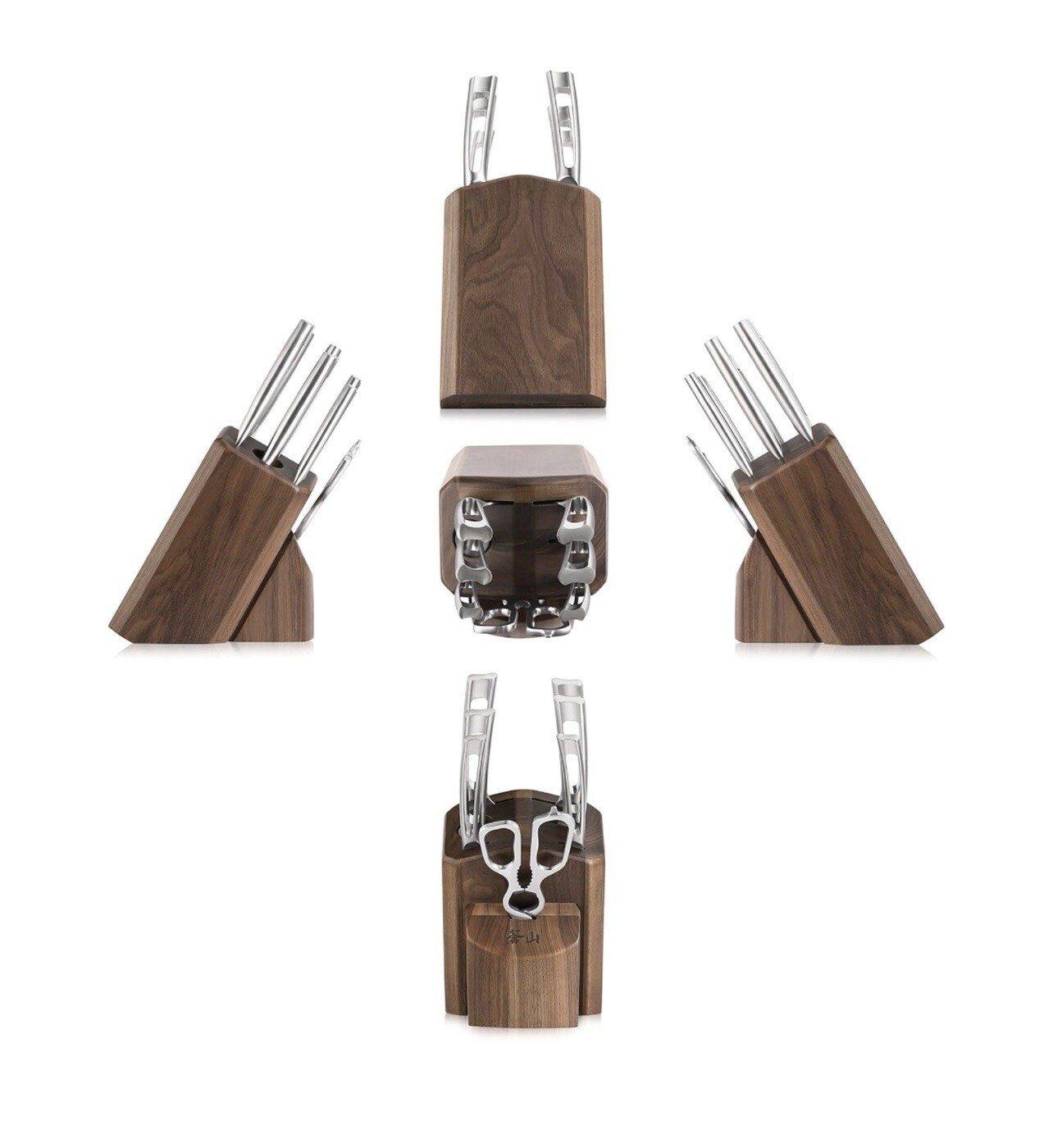 Cangshan TN1 Series 1021950 Swedish 14C28N Steel Forged 8-Piece Knife Block
