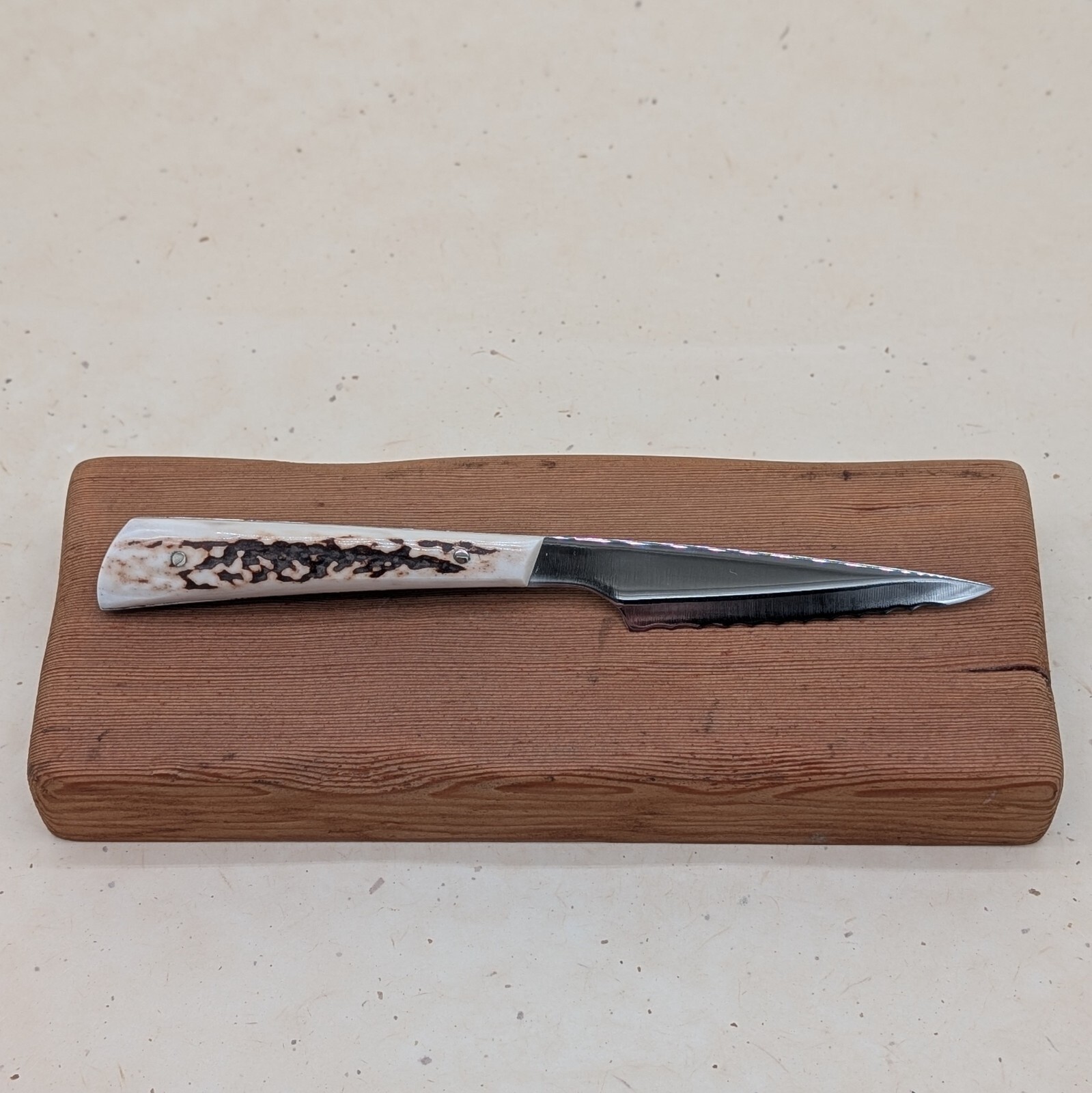 Professional HANDCRAFTED CUTLERY SET JAPAN entirely from tips of DEER Antlers