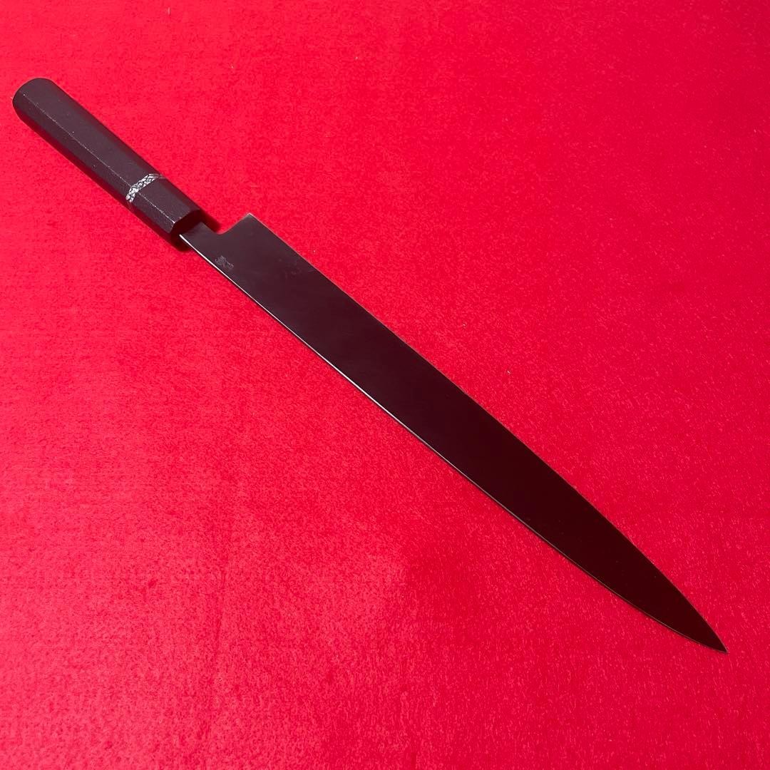 Ginkaku Blue Steel Yanagiba Knife 300mm Black DLC Coating Used