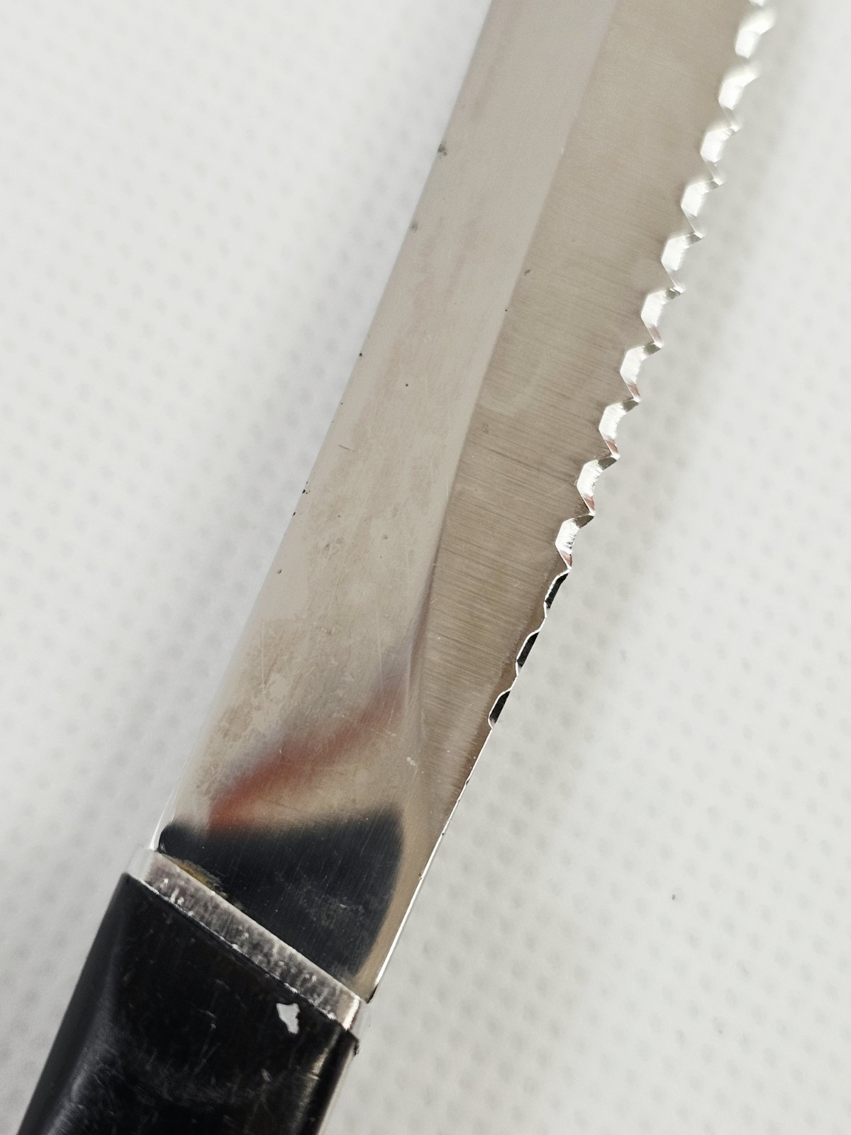 Cutco 1758 / 1759 USA Made Brown Swirl Steak Table Knife 3.5″ Chrome MCM Accent