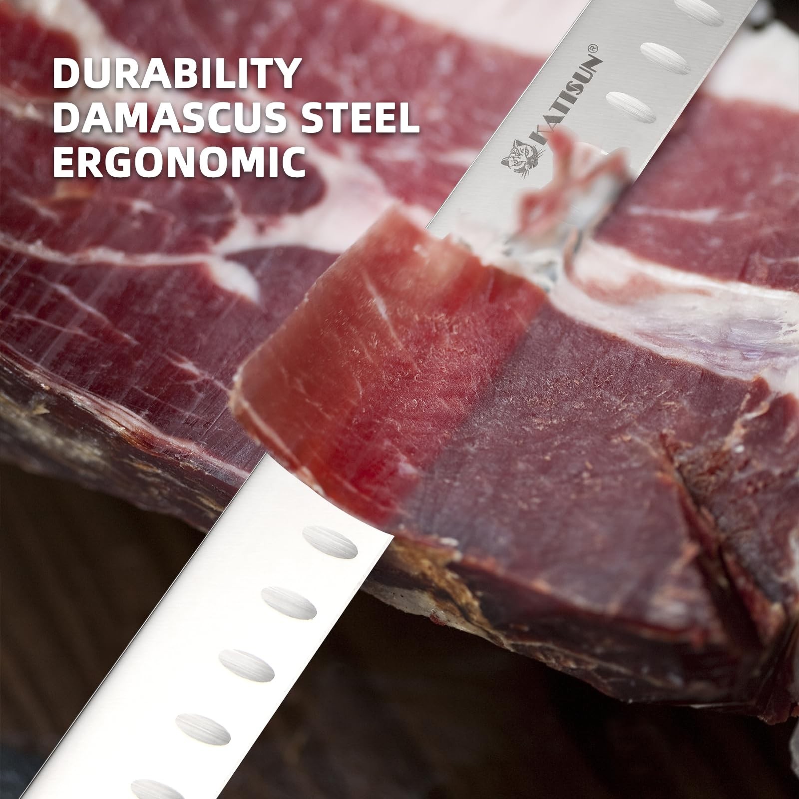 Slicing Carving Knife 13 Inch Ultra Sharp German Stainless Steel Brisket
