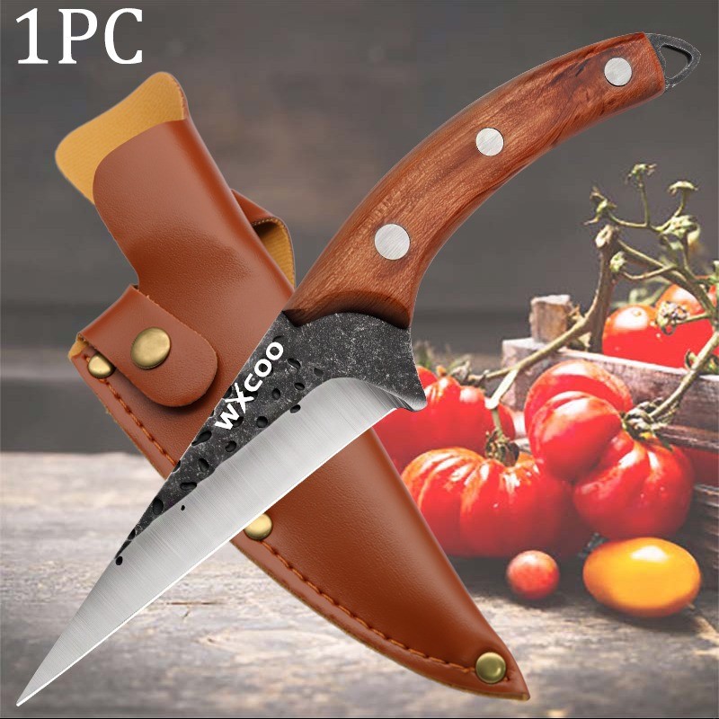 1 2 3PCS Stainless Steel Chef Knife Sets Kitchen Boning Utility Sharp
