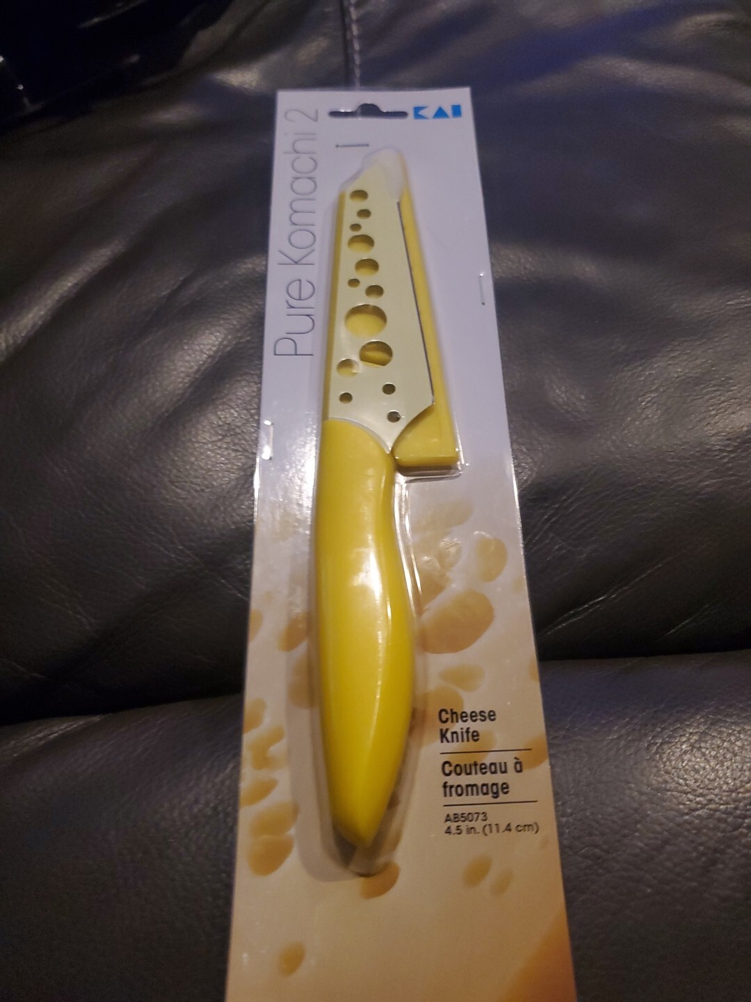 Kai Pure Komachi 2 4.5″ Cheese Knife with Sheath – Light Yellow