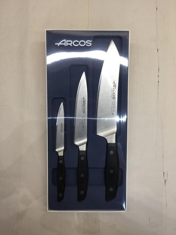 Arcos Forged Starter Kitchen Knife Set 3 Pieces.