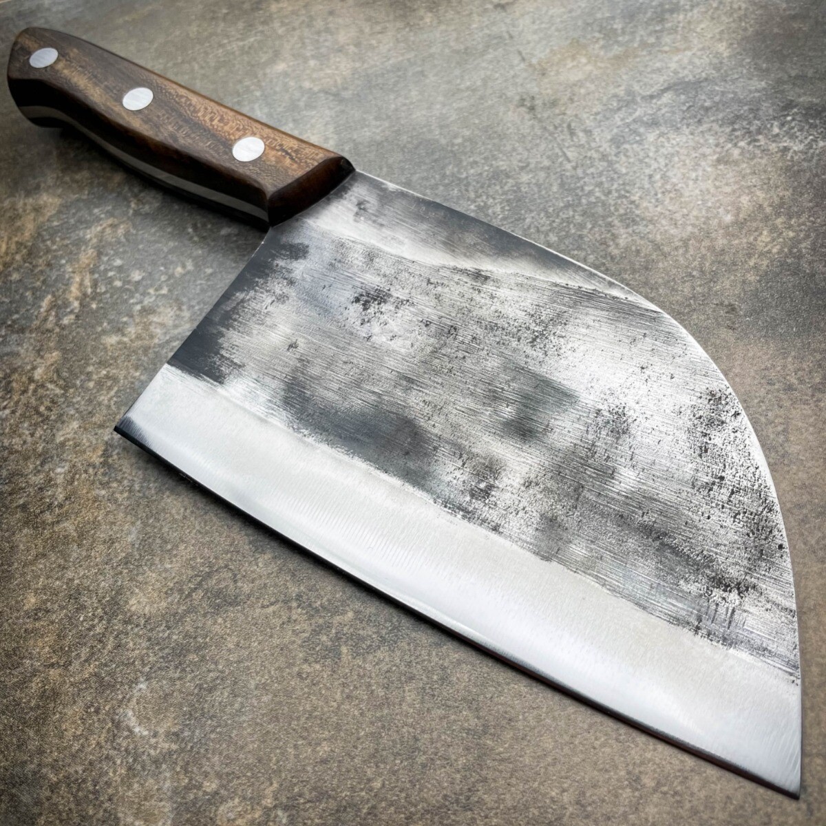 Butcher Knife Handmade Forged Kitchen Chef Knives Carbon Steel Butcher Cleaver