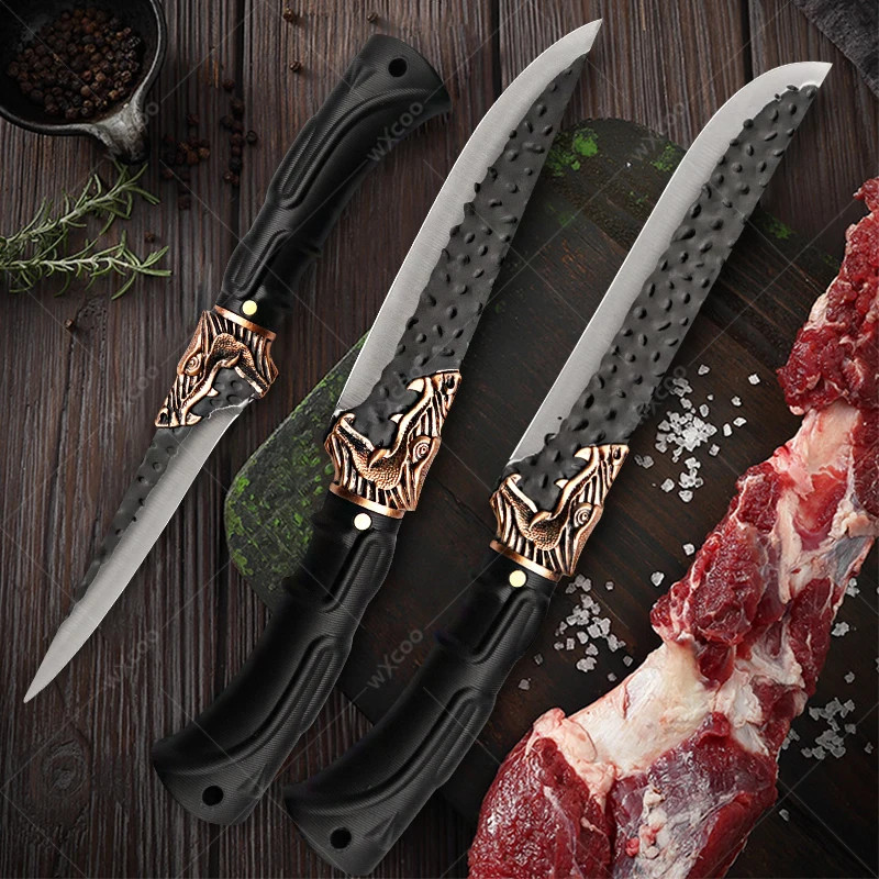 Kitchen Chef Knife High Carbon Steel Professional Butcher Chop Bone Cleaver