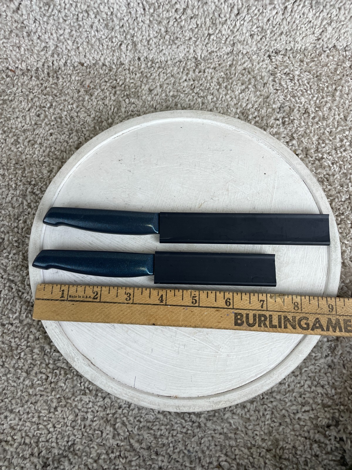 Lot of 2 Blue Diamond Sharp Stone Stainless Steel Non Stick Knife