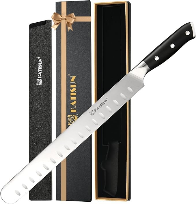 Slicing Carving Knife 13 Inch Ultra Sharp German Stainless Steel Brisket