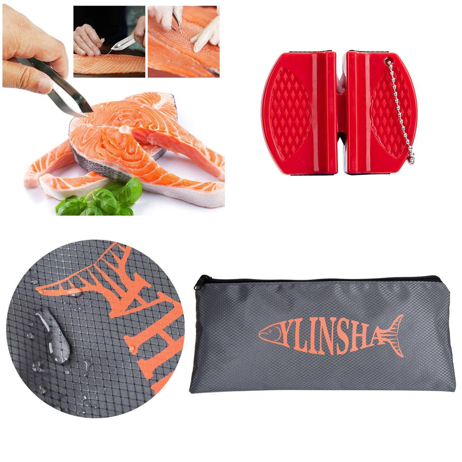 Fishing Knifefish Cleaning Kit 7 Pc Set Fish Knife Fish Scale Cleaning Brush Mul
