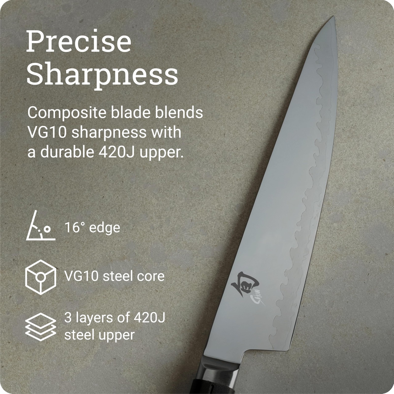 Sora 8″ Chef’s Knife, Handcrafted Japanese Kitchen Knife, VG10 Steel Edge and…