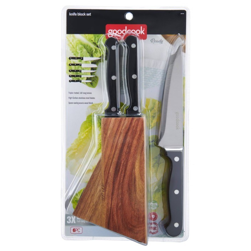 6pc Knife Block Set