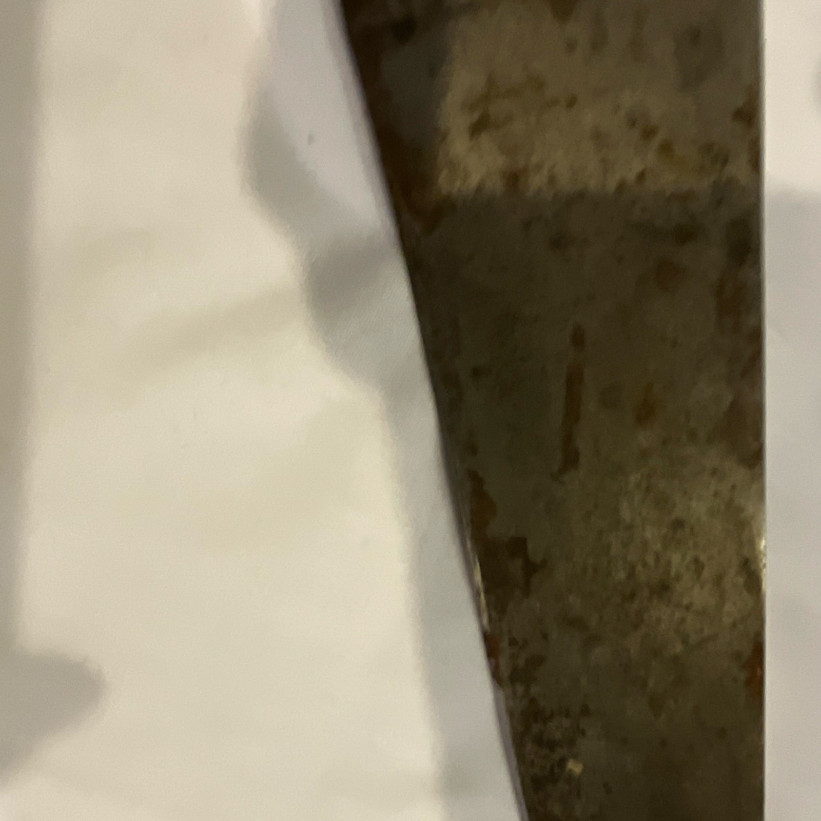 12 in Chef’s Knife Straight Edge Handmade Fixed Blade Wood Handle Brown/Silver
