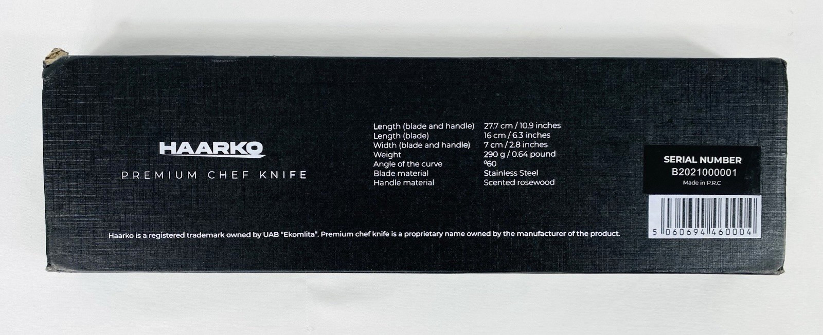 HAARKO Premium Chef/Santoku Kitchen Knife – Japanese Style Blade – New*