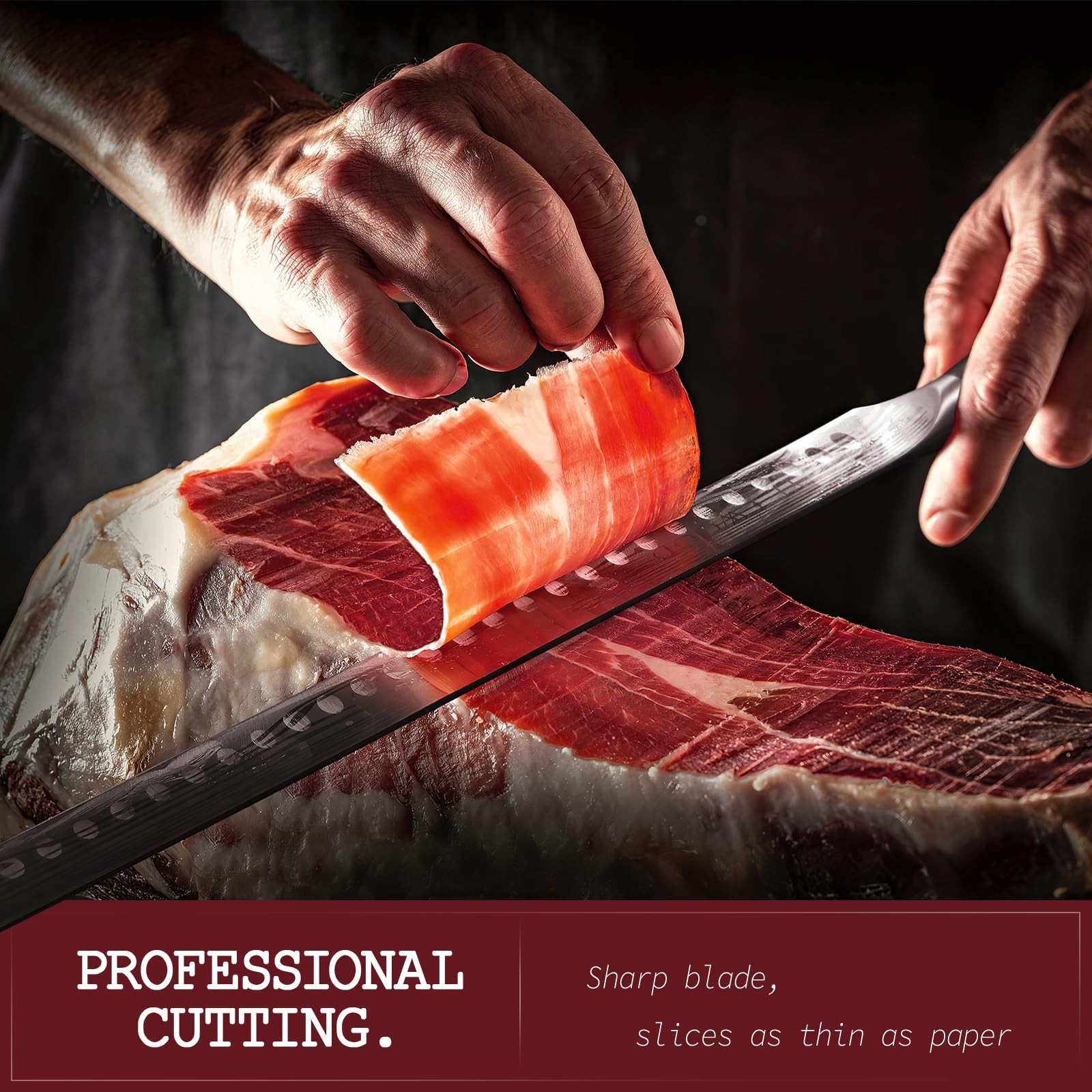 12 Inch Brisket Knife – Carving Knives BBQ Slicing Knife for Meat