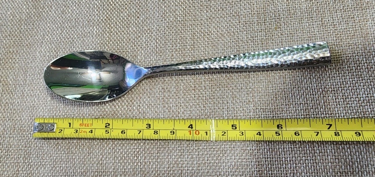VIETNAM 🇻🇳 TOWLE c2012 TEXTURE HAMMERED STAINLESS “6 7/8” TEASPOON/TEA SPOON🍵