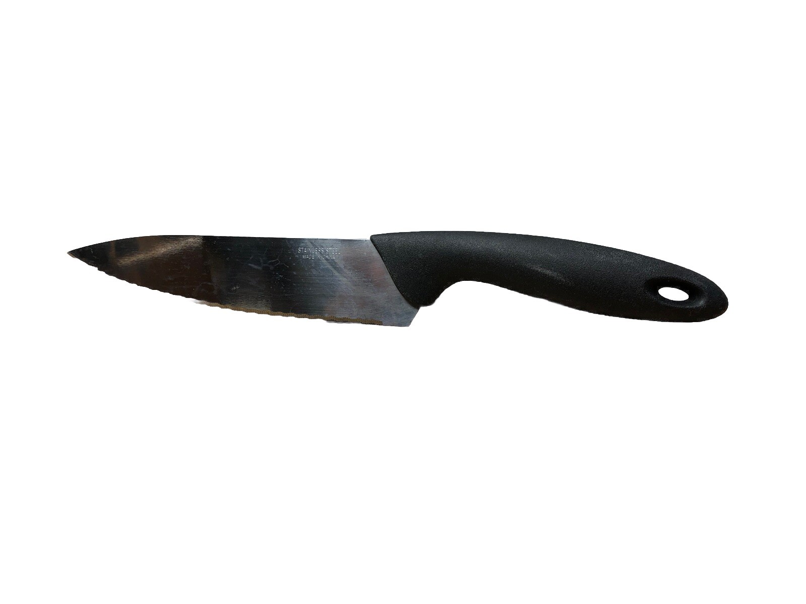 11 Inch Chef Knife Serrated Stainless Steel 6.5 Blade 4.5 Curved Handle
