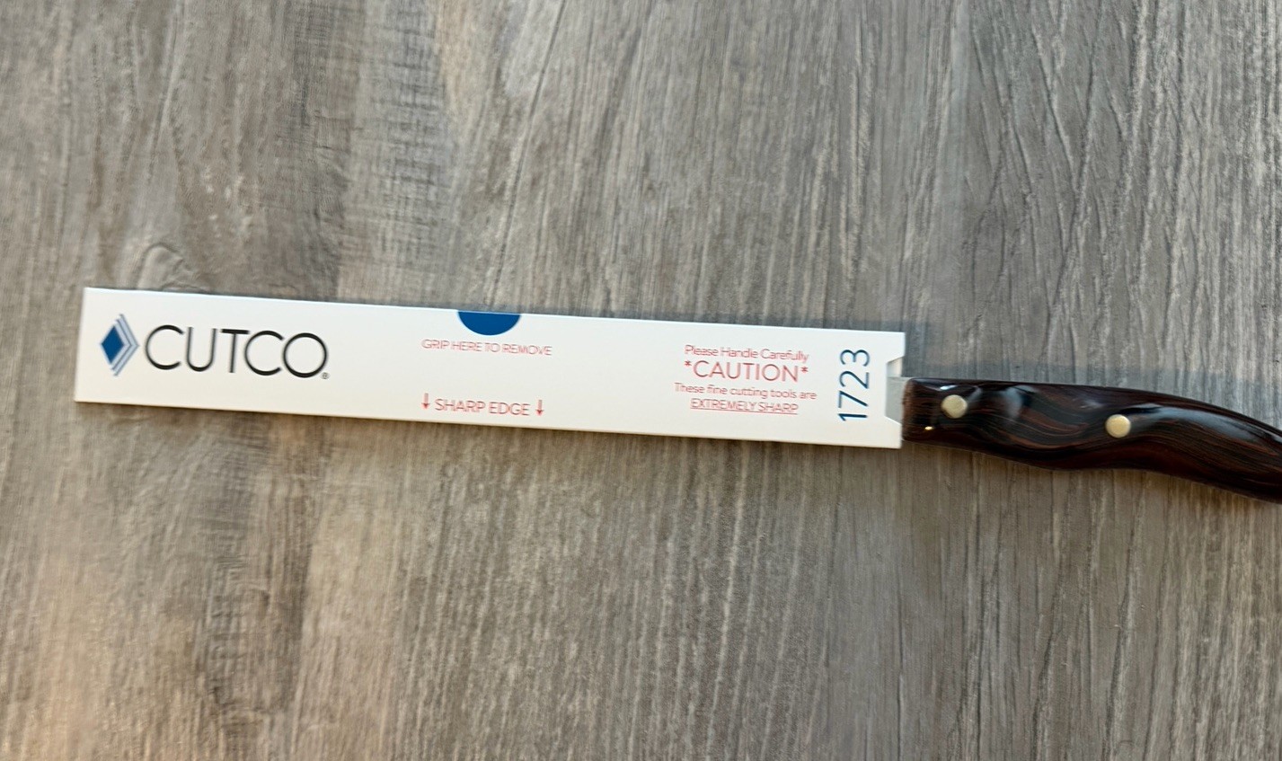 Factory Sharpened! CUTCO #23 Carving Knife Brown Handle Forever Guarantee