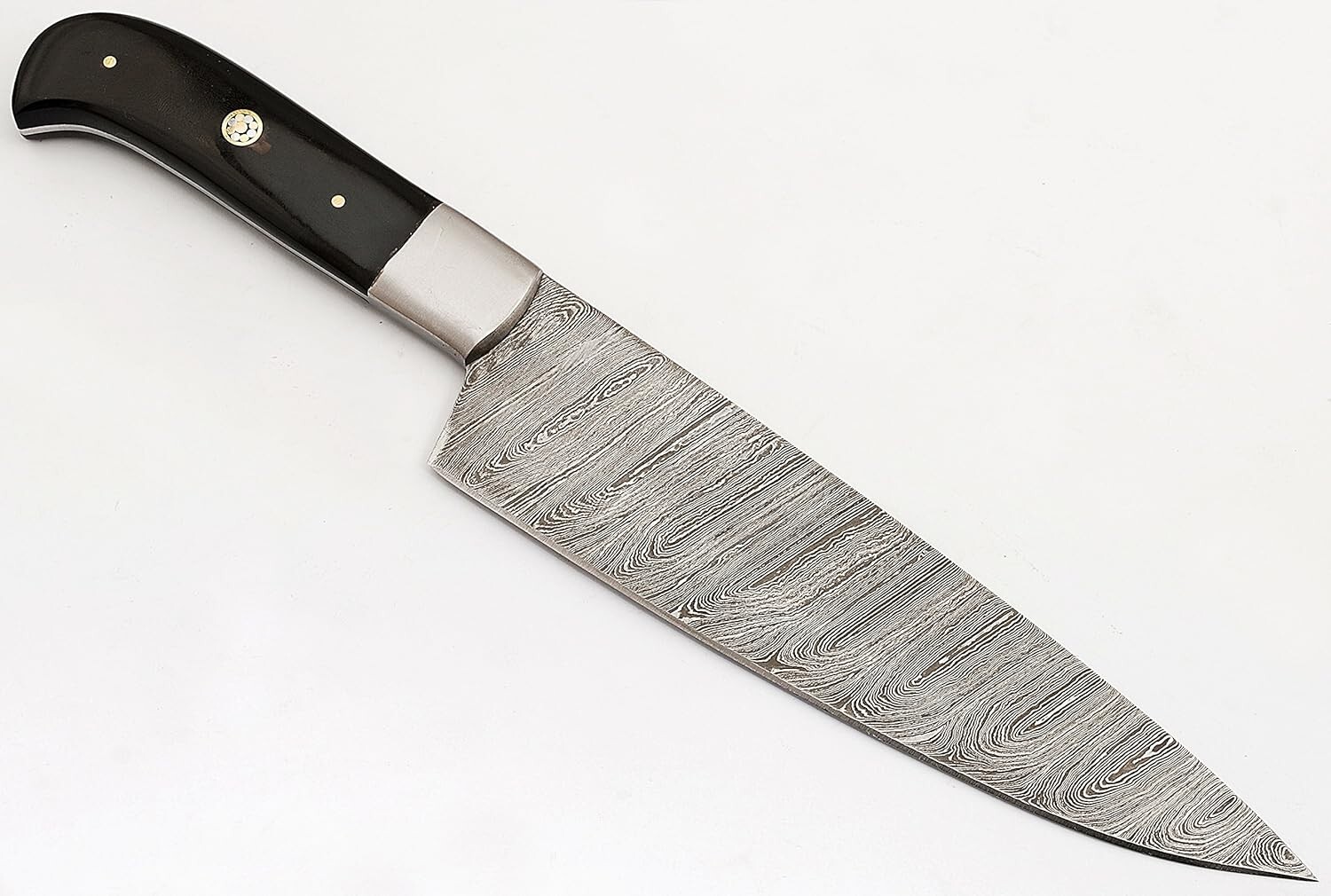 Custom Made Damascus Chef’s Kitchen Knife -Hand Forge Damascus Steel Blade NEW