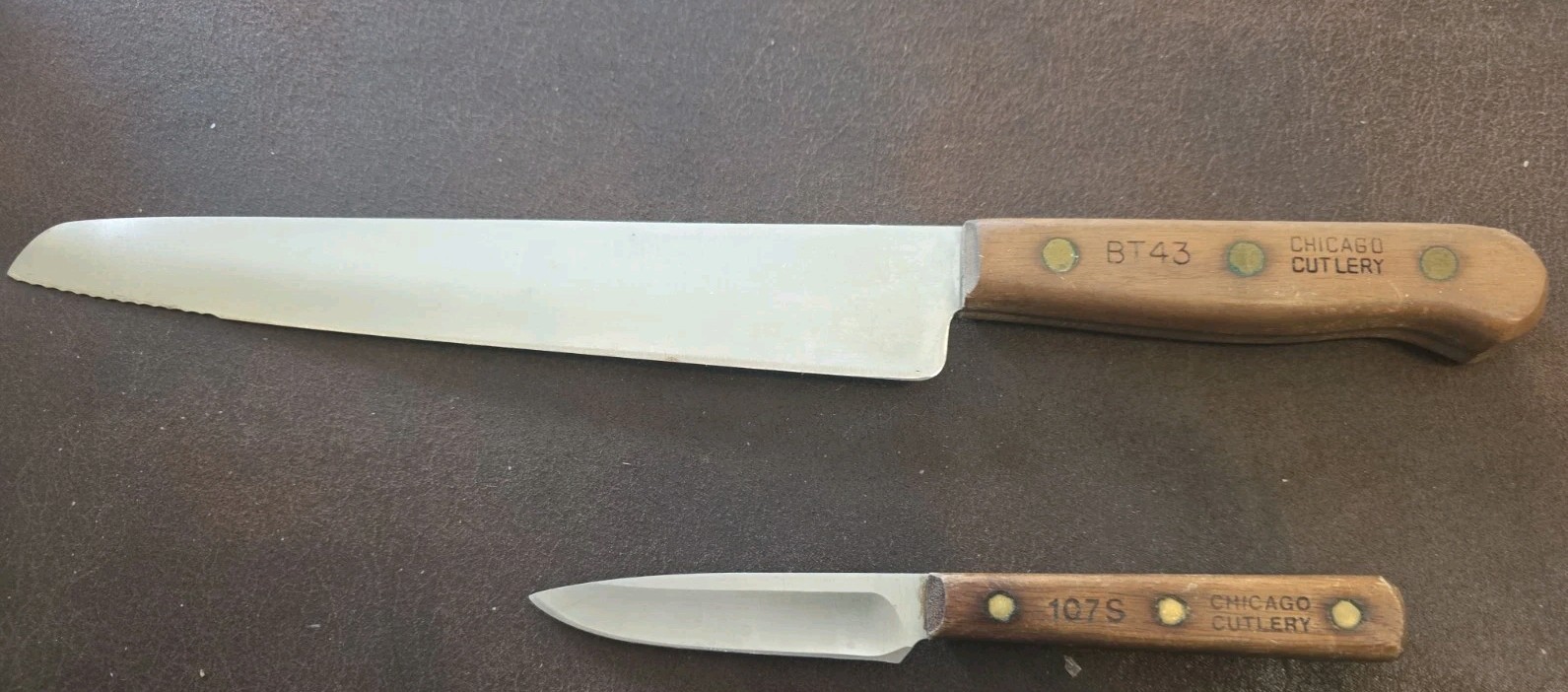 VINTAGE CHICAGO CUTLERY BT-43 – Break-Thru Butcher Knife *Free 107S Paring Knife