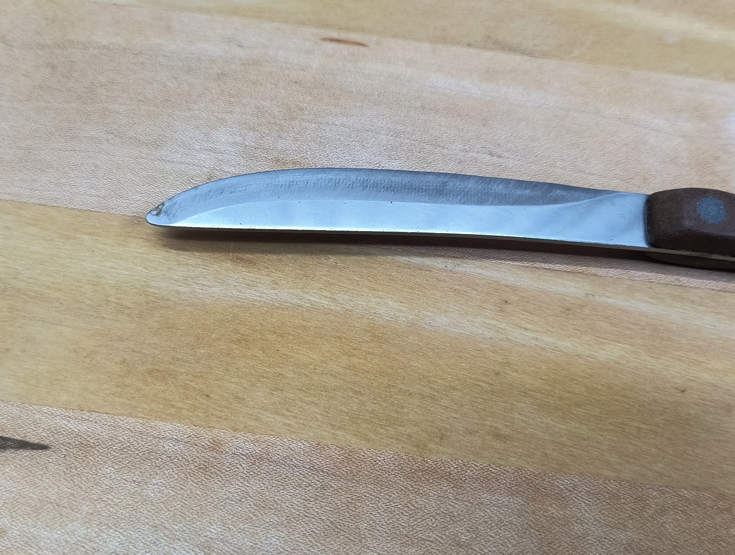 Vintage Cutco 1059 Steak Knife Smooth Edge Brown Wood Handle