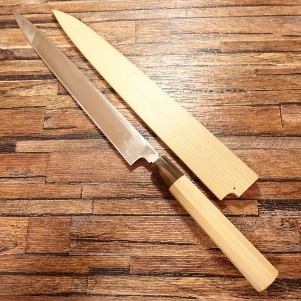 Yasuyuki Hon-yaki Fugu Sashimi Knife, Sharpened, Yanagiba Knife, Sashimi Knife,