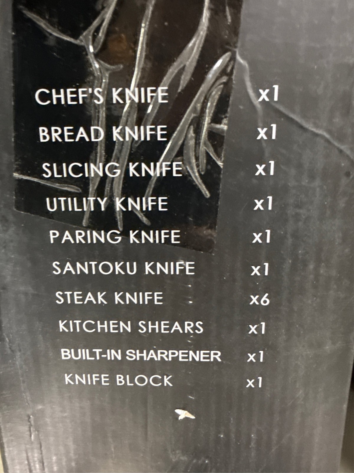 Knife Set, Astercook 15 Pieces Kitchen Knife Set with Built-in Sharpener, Germ 2