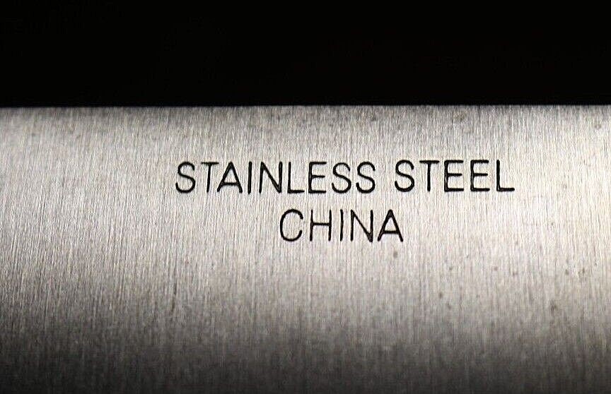 Knife – Chef Knife – 13 Inches Long – Stainless Steel – Black Handle