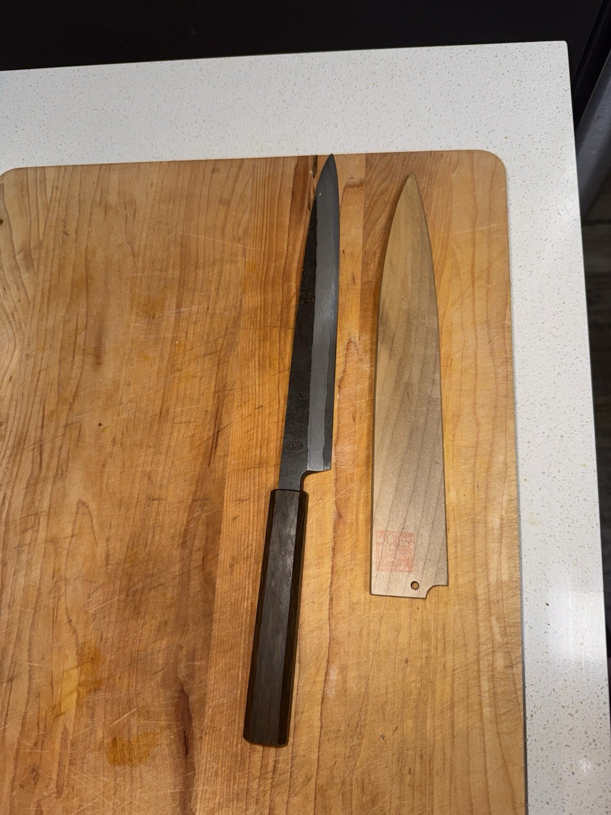 Sakai Kikumori “Kikuzuki Kuro” Yanagiba 240mm