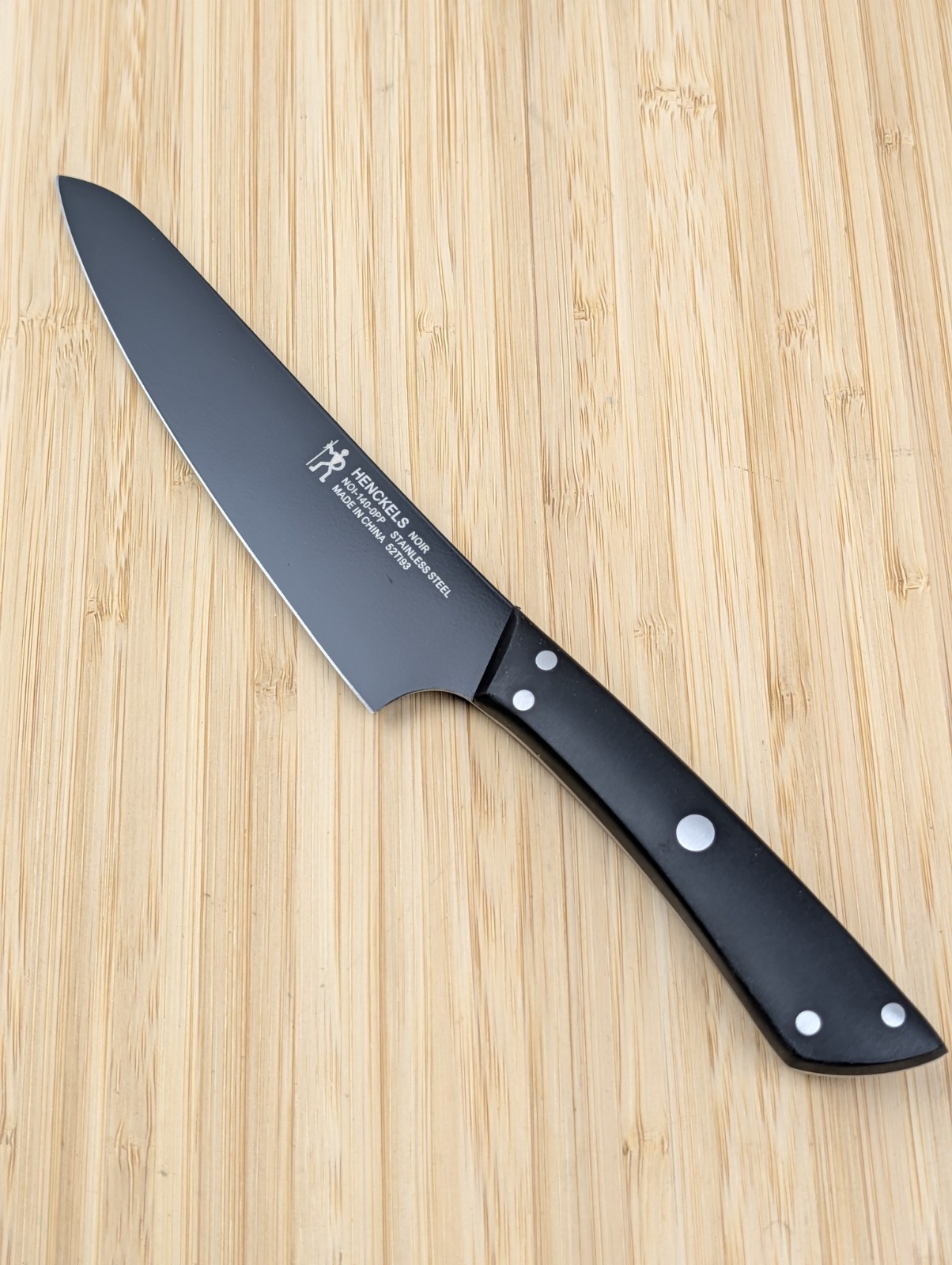 Henckels NOIR 5.5-in PREP Knife, BLACK Stainless Blade & ABS Handle, NOI-140-0PP