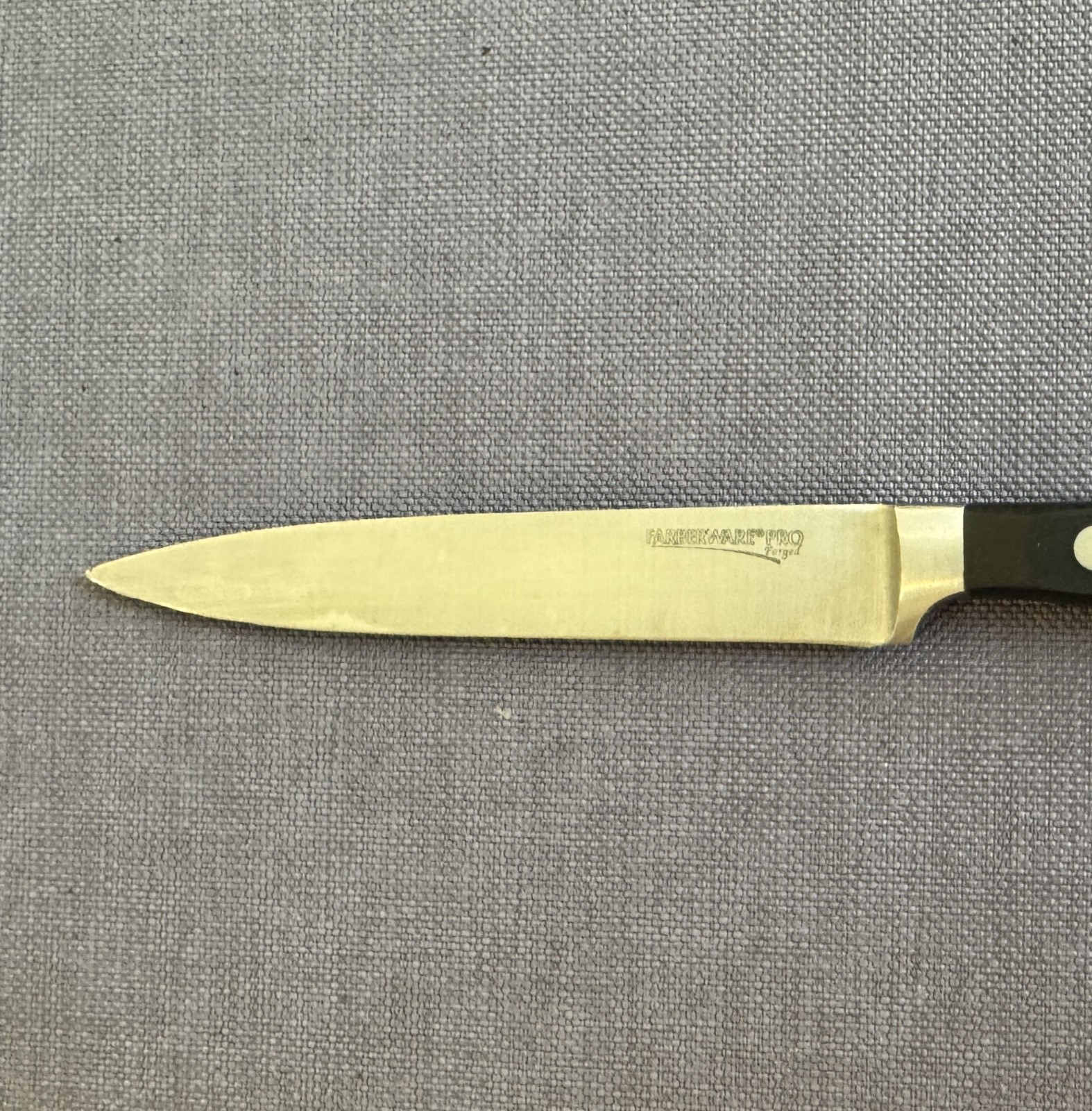 FARBERWARE PRO FORGED 5” Stainless Blade Utility Knife Full Tang 3-Rivets VGC
