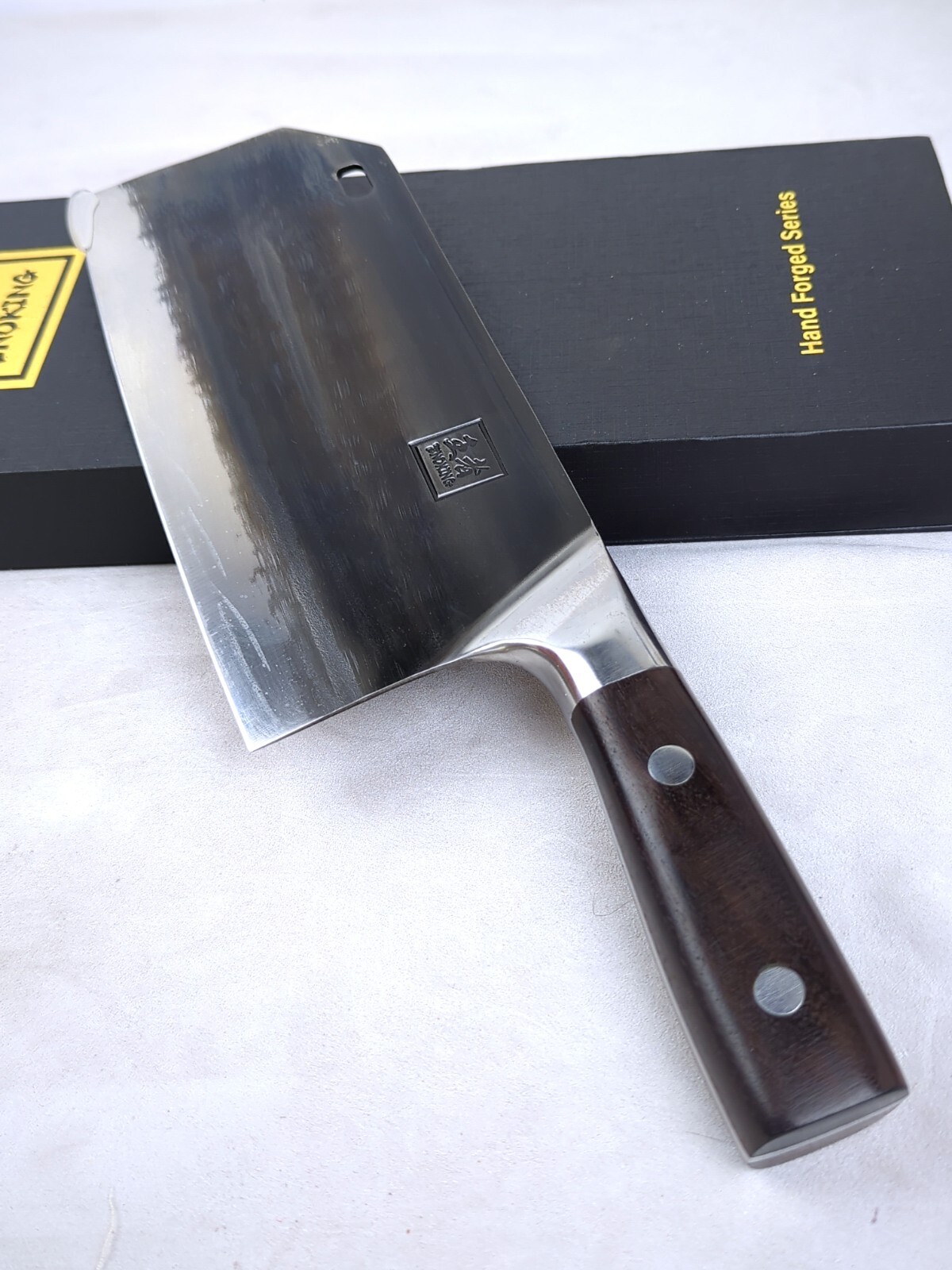 ENOKING Chopping Slicing Meat & Vegetable Cleaver, HAND-FORGED High Carbon Steel