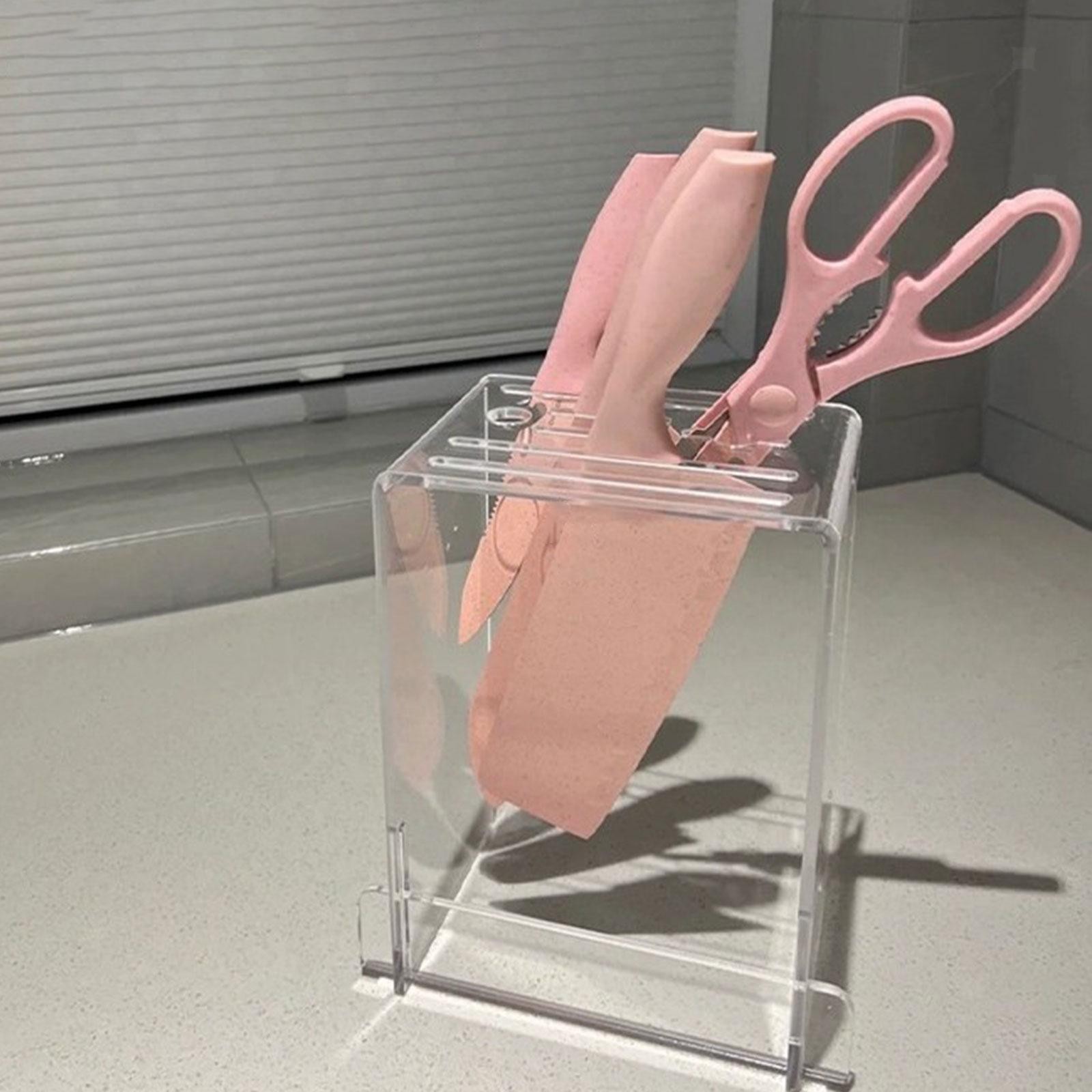 Acrylic Cutlery Display Stand Mordern Cutlery Holder for Home Desktop Decor