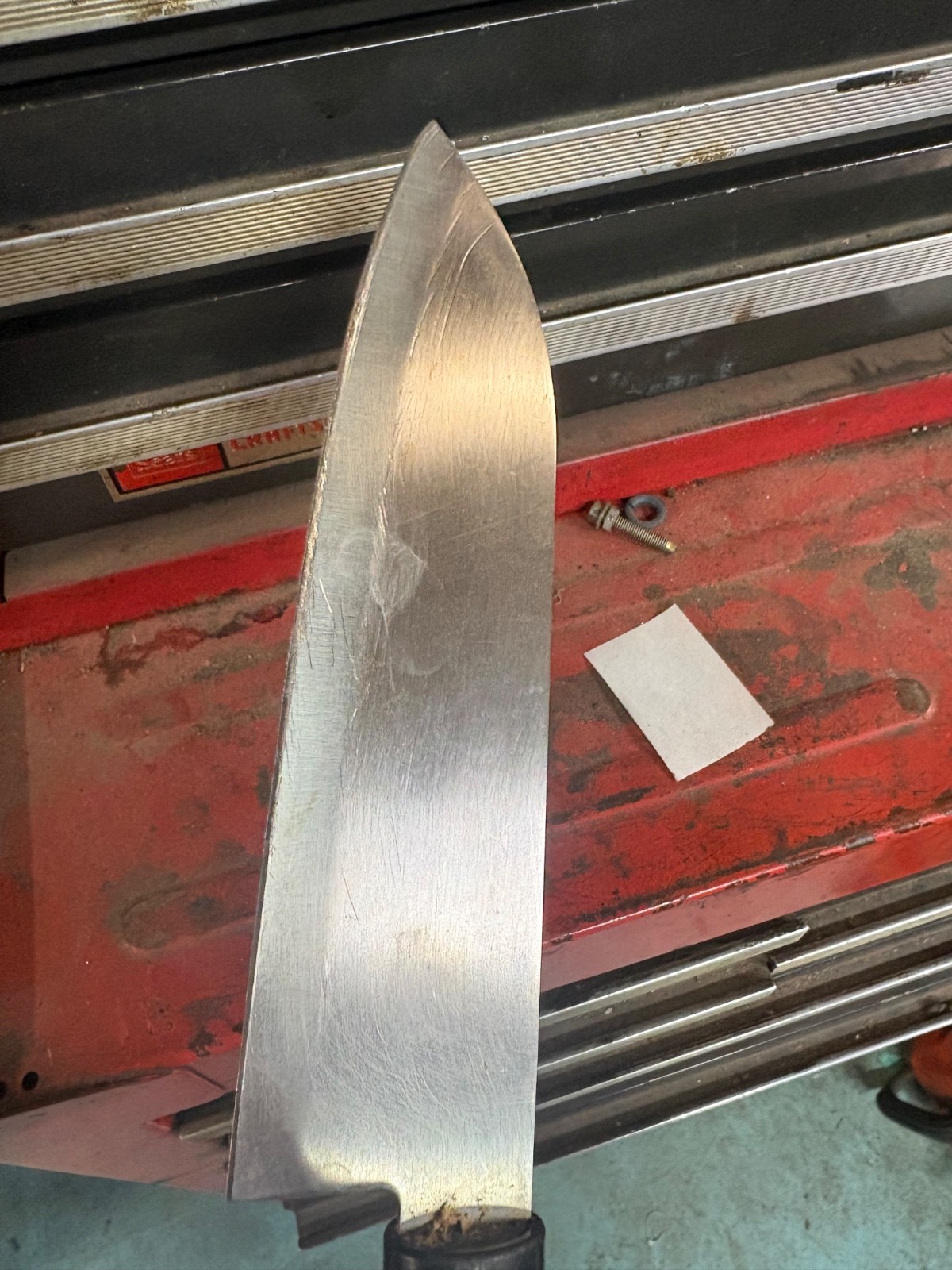 Seki Magoroku Saku Older Wooden Handle Kitchen Knife