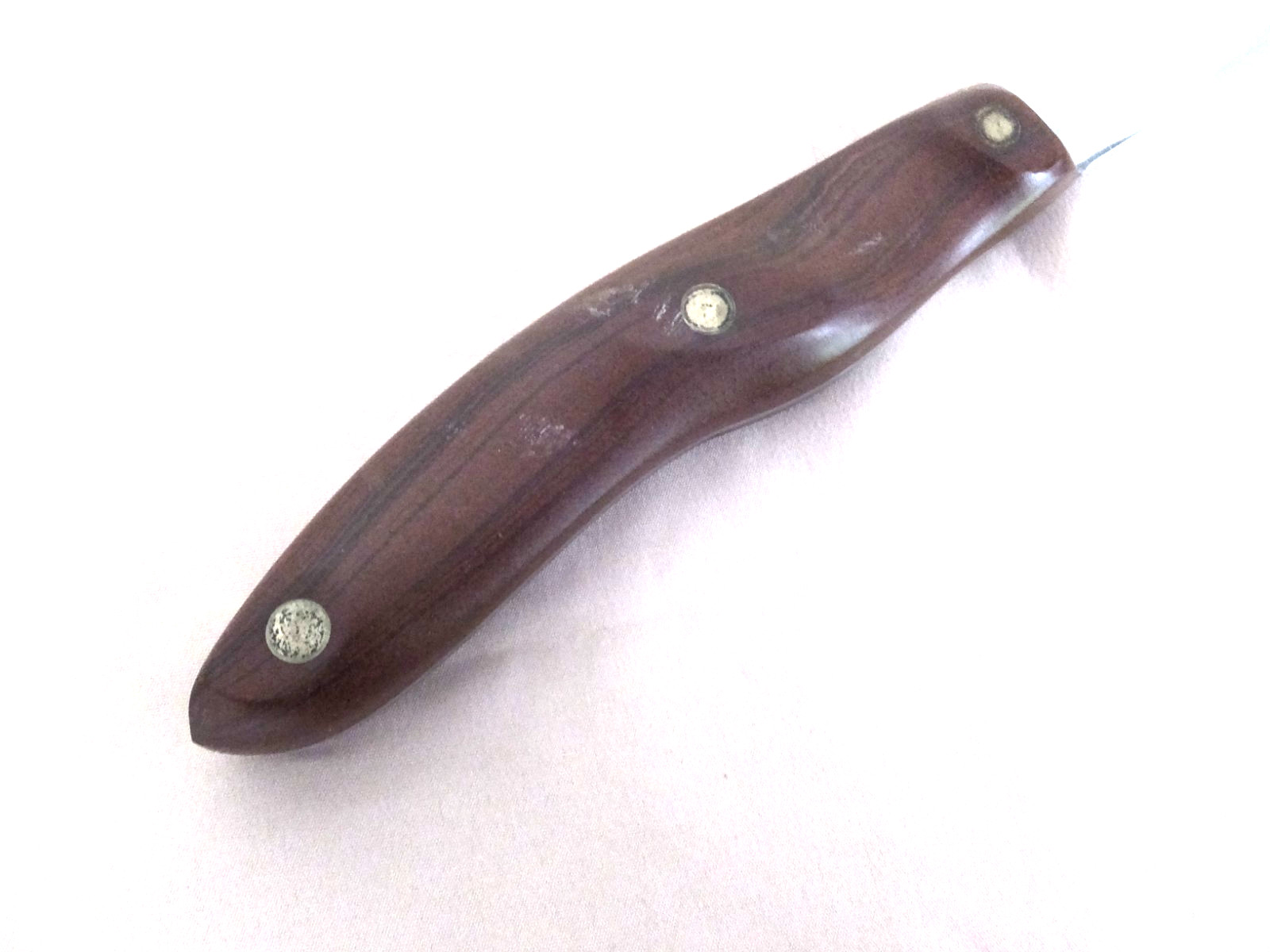 Vintage Cutco No. 23 & 24 Bread Knife & Carving Blade Classic Brown Handle USA