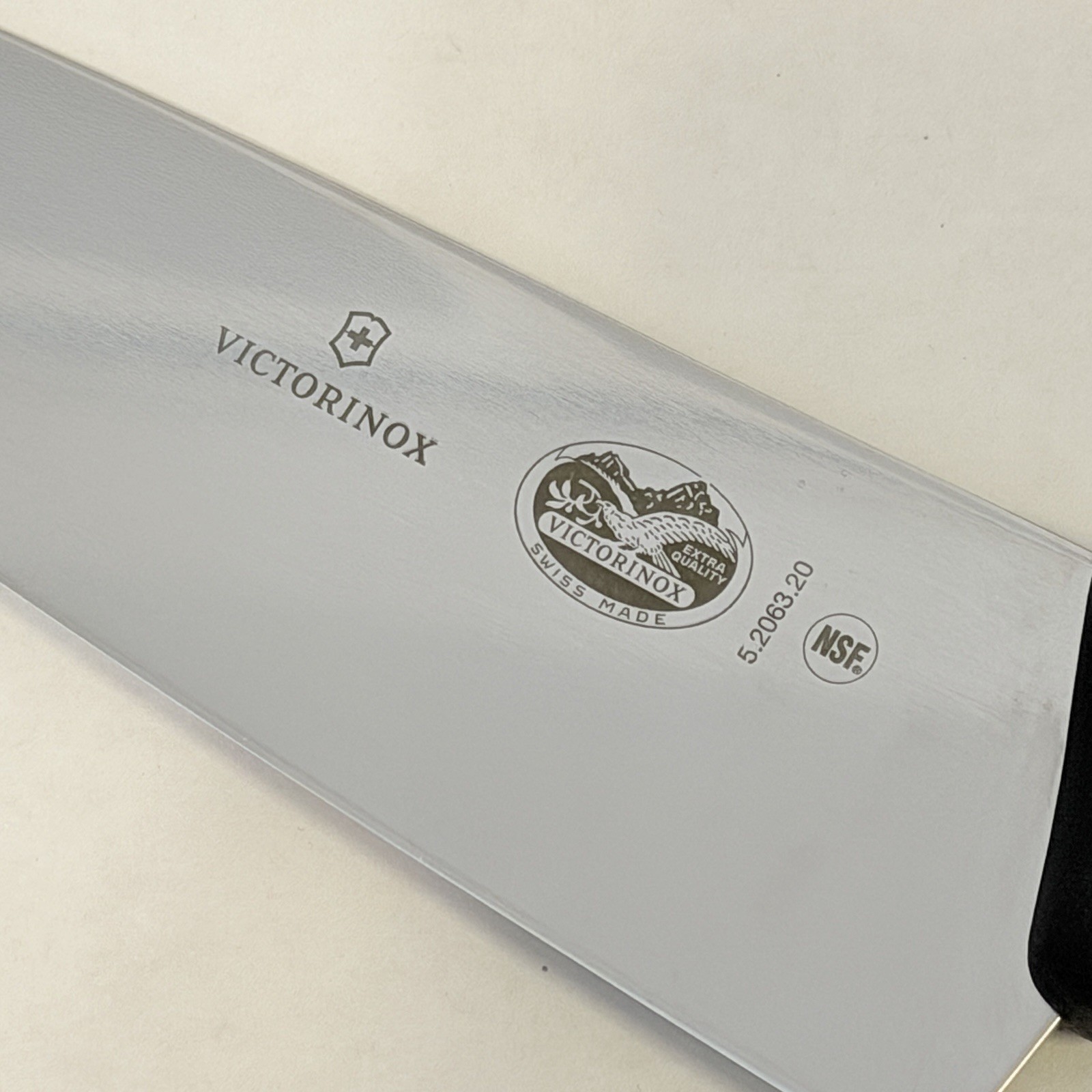 Victorinox Chef’s Knife Extra Wide, 8″ Long Blade Fibrox Handle 5.2063.20