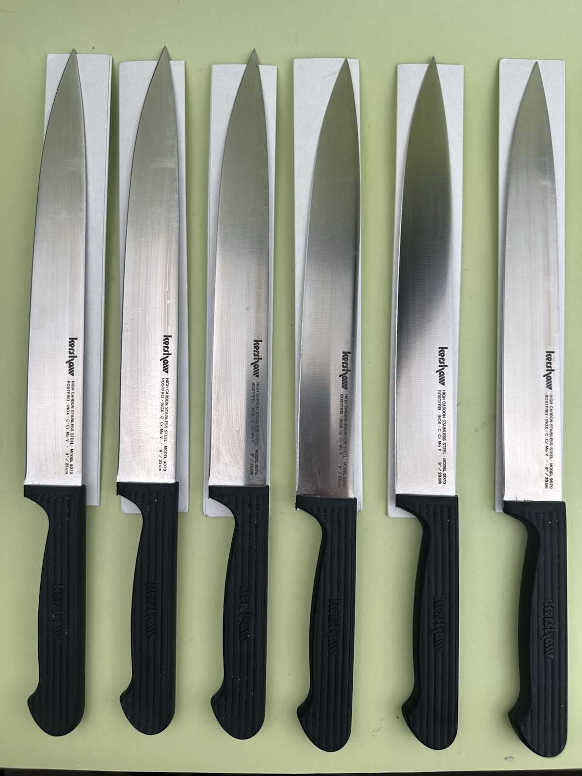 Kershaw Model 9070 9-Inch Carving Knife, Japan Lot Of 6 NOS