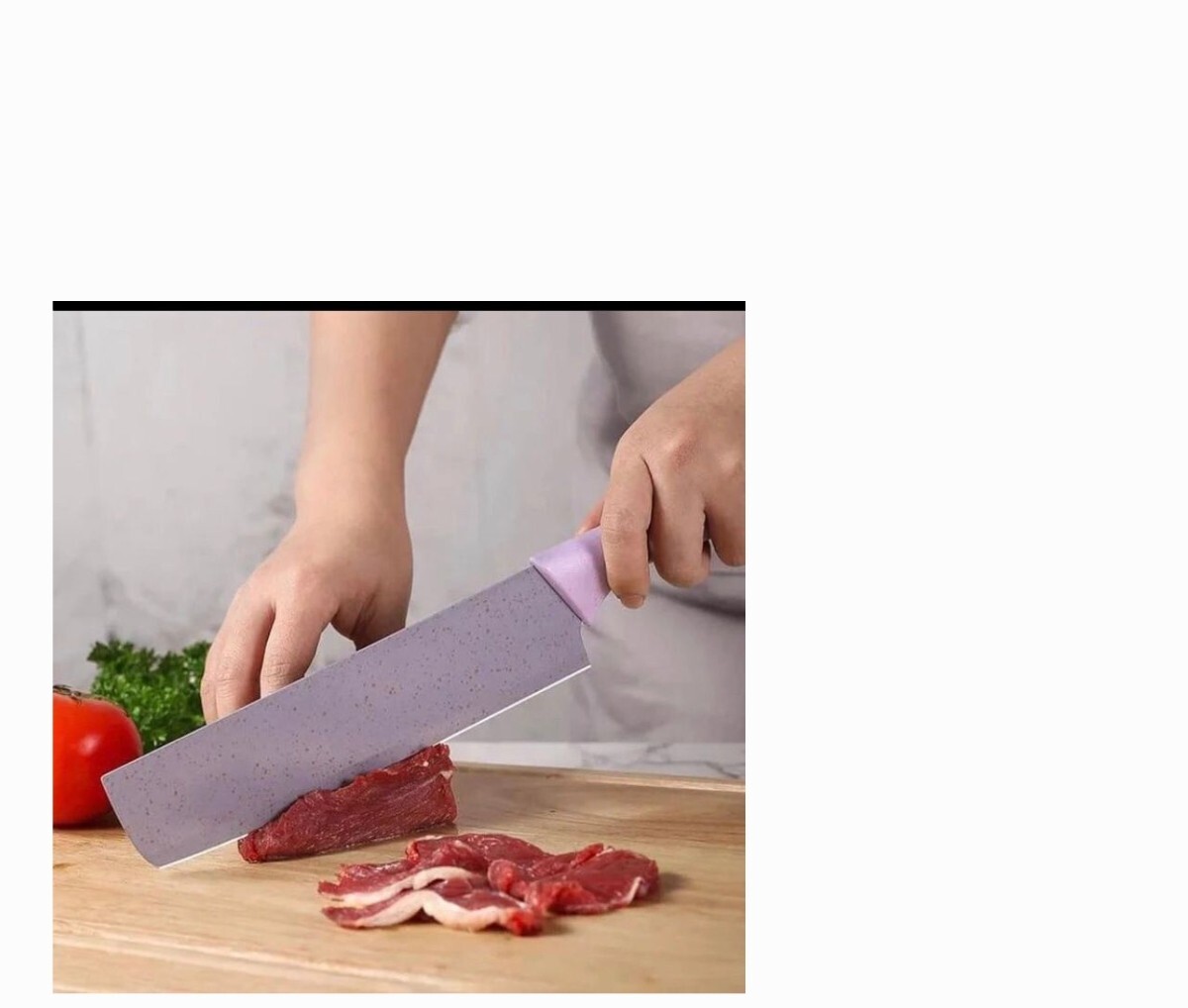 6 pieces pastel colour knife carbon steel knife set good quality dishwasher safe