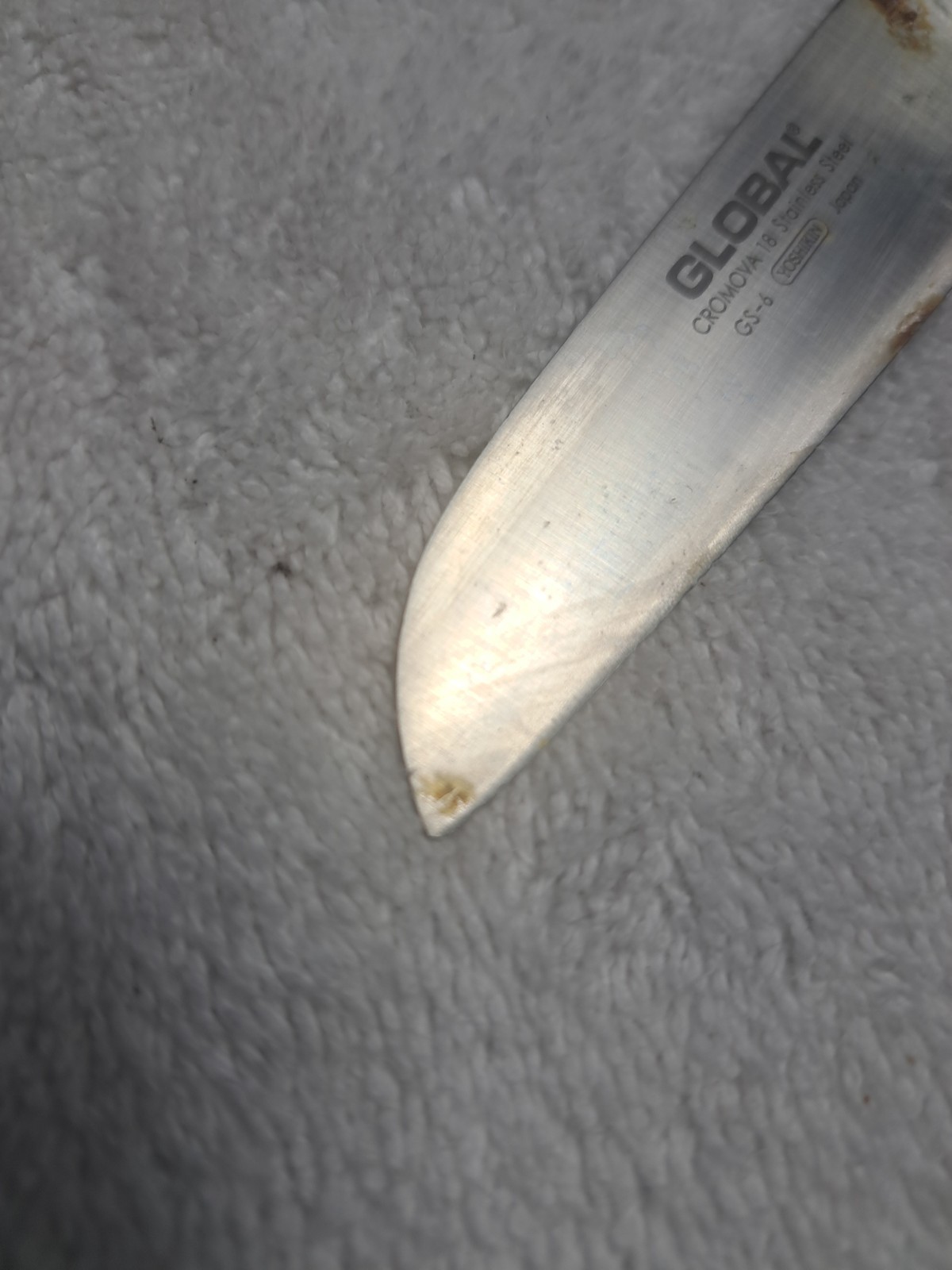 Global GS-6 CROMOVA 18 3.75 Inch prep Knife