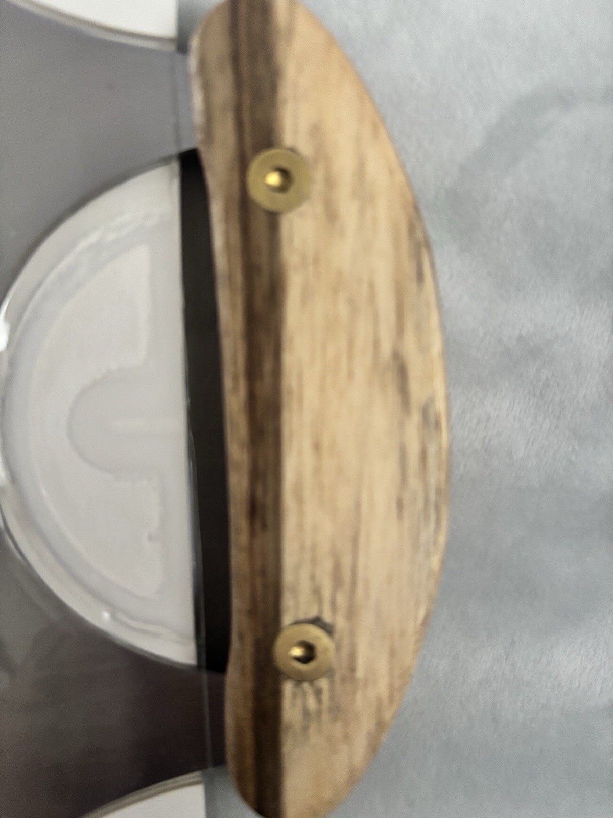 Marcellin 6″ Crescent Alaskan ULU Knife Hand Polished Acaia Handle