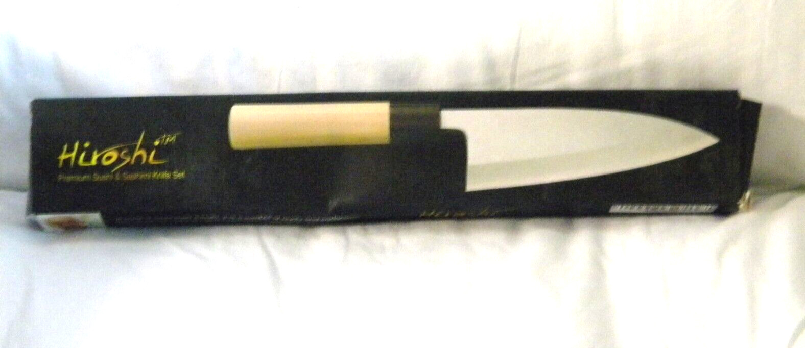 Hiroshi Premium Sushi 7 Sashimi Knife 6 1/2″ Blade Carbon Steel New