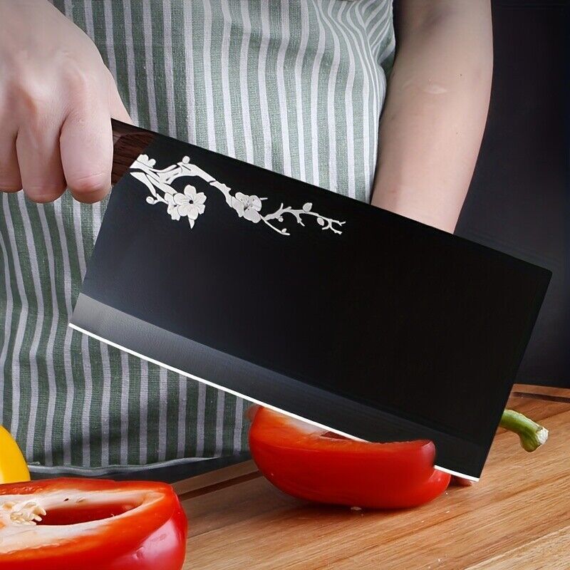 7″ Heavy Duty Meat Cleaver Knife with Razor Sharp Stainless Steel Blade US