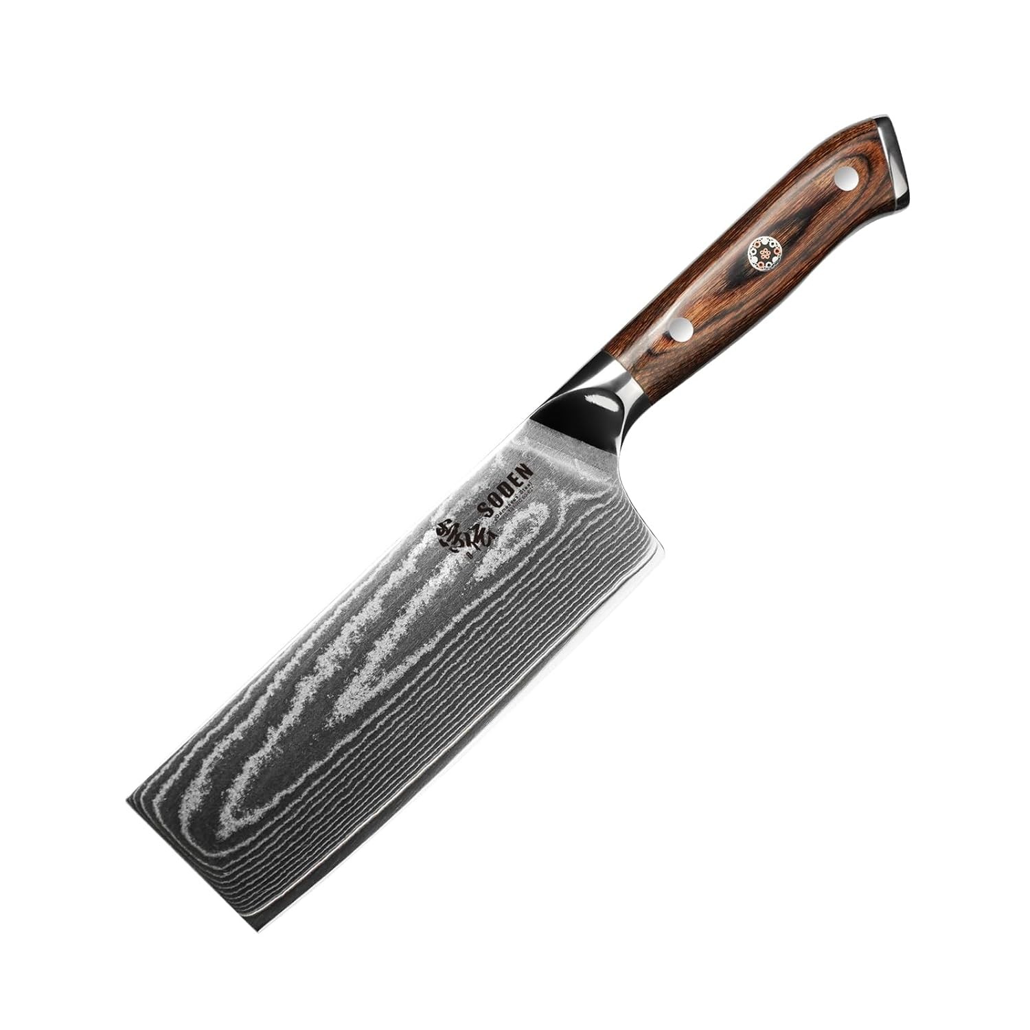 Japanese 7 Inch Nakiri Knife VG-10 Damascus Steel Razor Sharp Asian Style 67