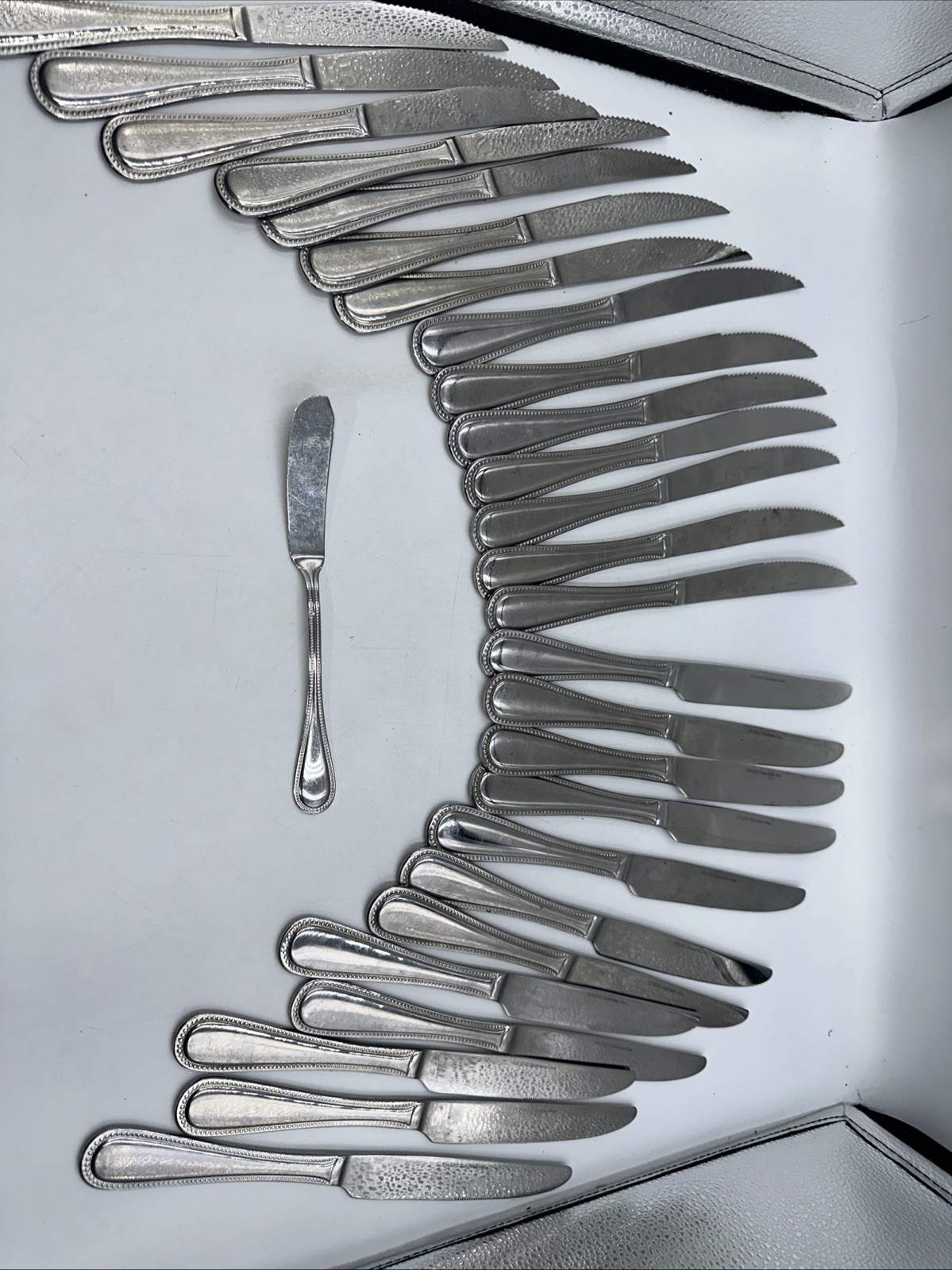 Studio Stainless Knife Set For 12 Dinner And Steak Master Butter 25 Pieces
