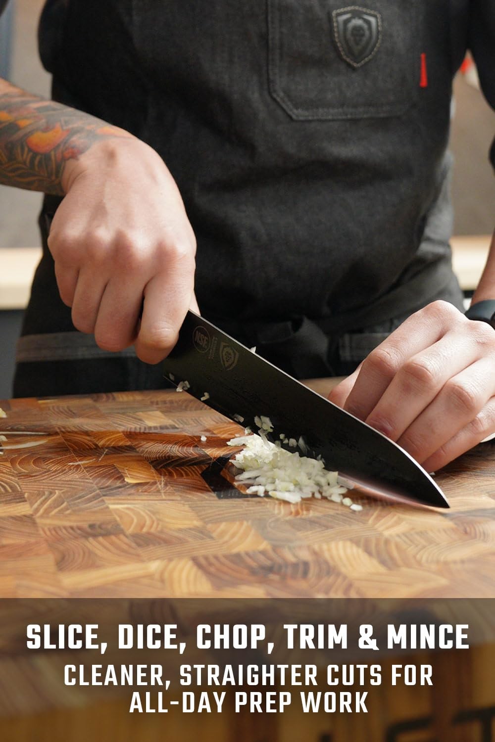 Dalstrong Chef Knife – 8 inch – Shadow Black Series – Black Titanium Nitride