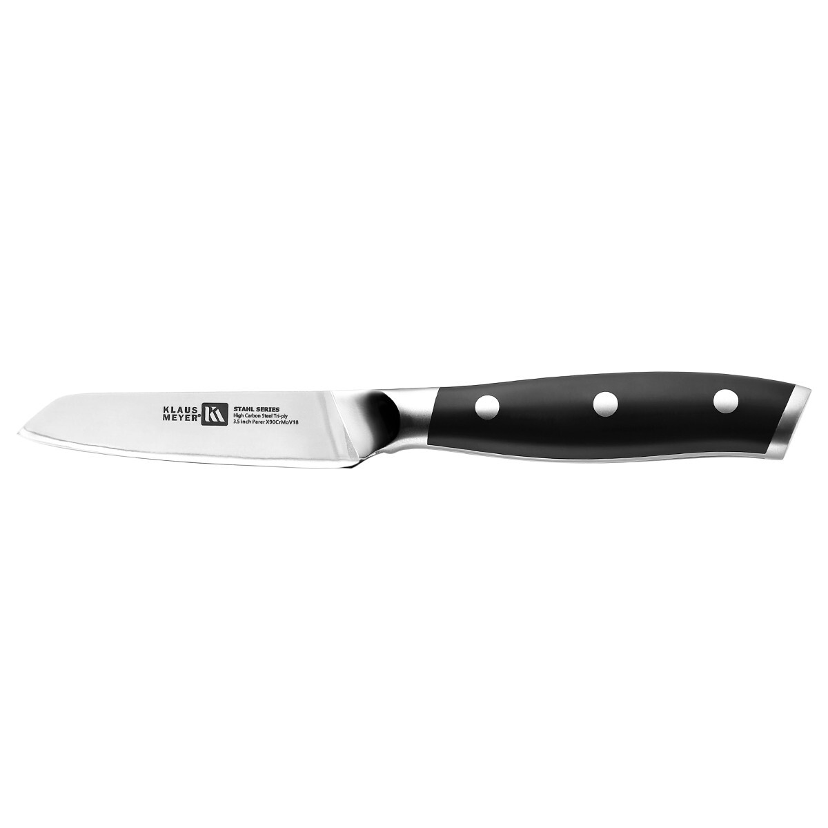 Klaus Meyer Stahl High Carbon Tri-ply Steel 3.5 inch Paring Knife