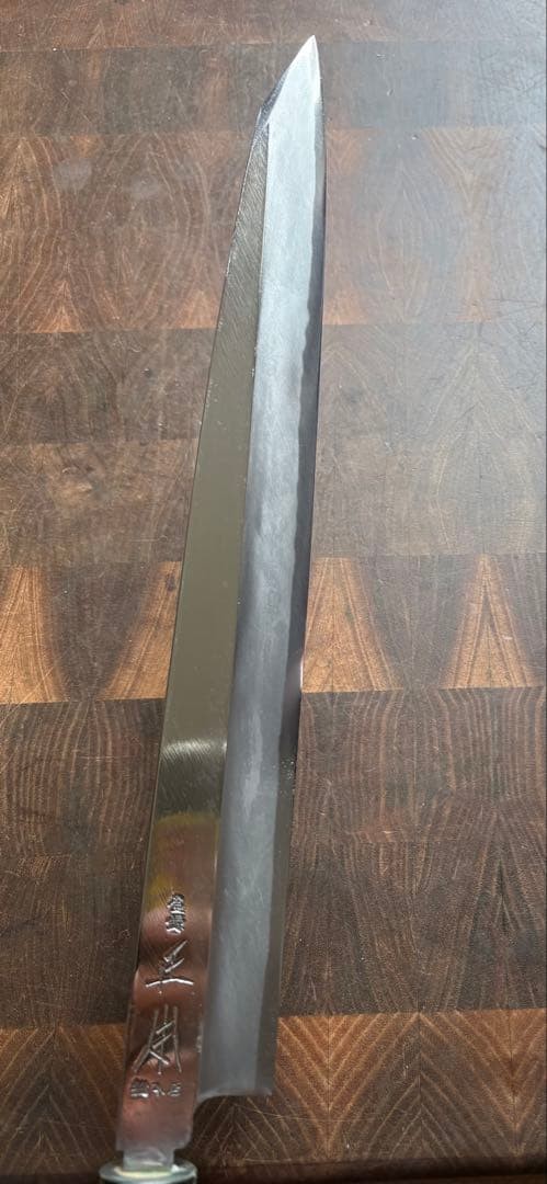 Masamoto Souhonten Tamashiro Steel Yanagiba 300mm Japanese Knife, Sharp, Used