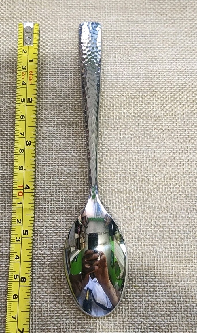 VIETNAM 🇻🇳 TOWLE c2012 TEXTURE HAMMERED STAINLESS “6 7/8” TEASPOON/TEA SPOON🍵