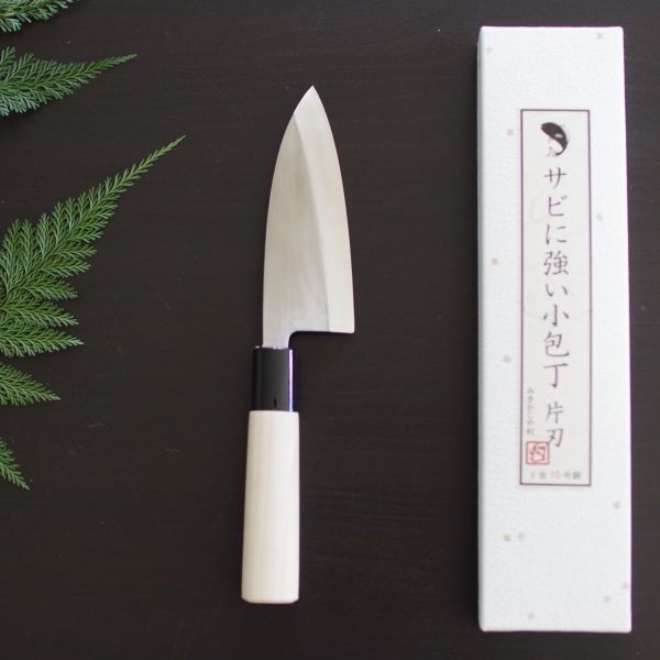 Small Deba Knife 120mm 4.7in Miki Kajiyamura Ikeuchi Hamono Single Edge (Right)